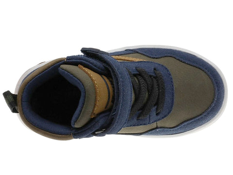Bota Beppi con cincho de velcro y cintas suela antideslizante color azul para niño