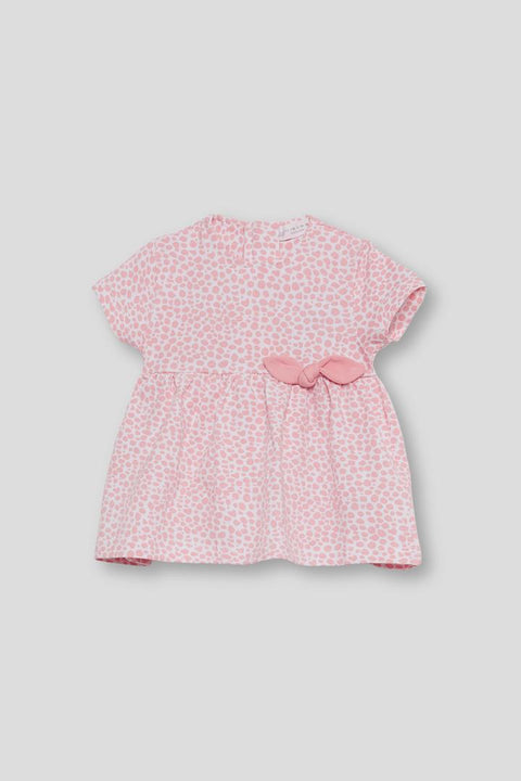 Vestido Street Monkey estampado color rosado para niña