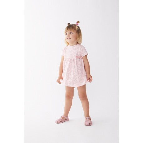 Vestido Street Monkey estampado color rosado para niña
