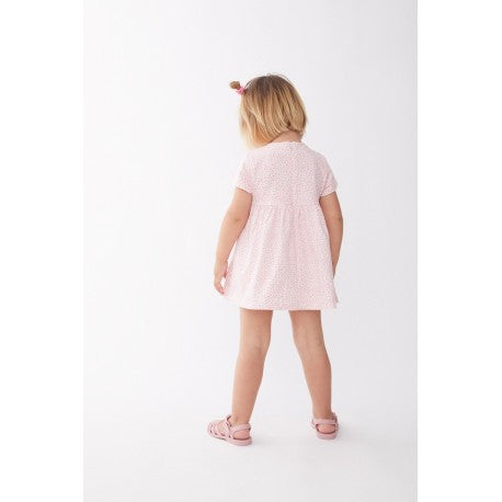 Vestido Street Monkey estampado color rosado para niña
