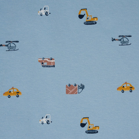 Conjunto de 3 piezas Kinder: Pantalón de Rib, Body manga larga y gorro diseño de carros, niño