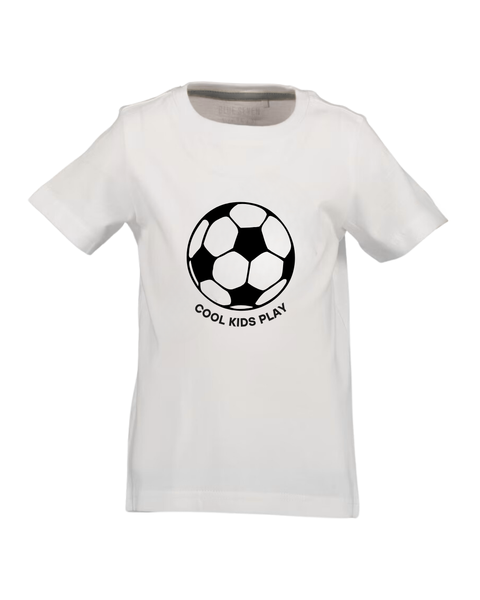 T-shirt Blue Seven manga corta diseño de pelota color blanco para niño