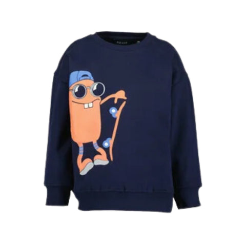 Sudadero Blue Seven azul con diseño de foam para niño