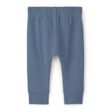 Pantalón de buzo azul Carter's para bebé, vista trasera.