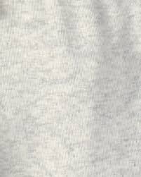 Textura suave de la tela del pantalón gris claro jaspeado para bebé Carter's.