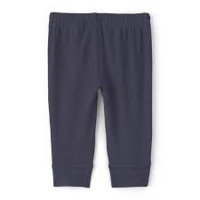 Pantalón azul marino Carter's para bebé, vista trasera, con cintura elástica y puños en los