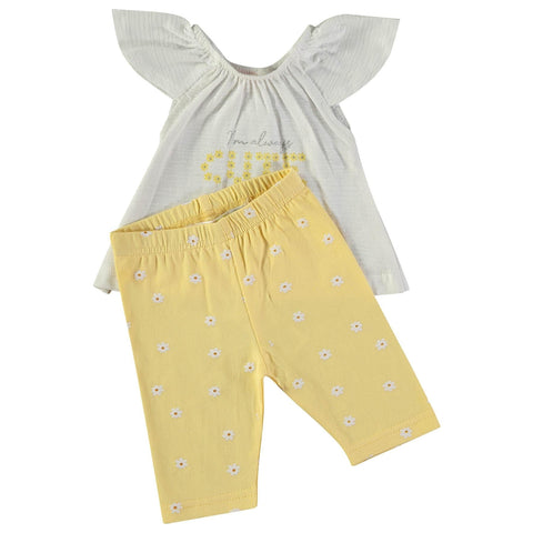 Conjunto 2 piezas + Cinta Babybol blusa-pantalón y cinta cutie daisy - Kinder Guatemala - Conjuntos