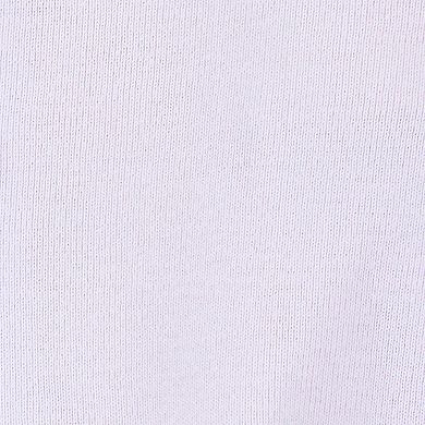 Textura suave y color lila del cardigan Carters para bebé niña.