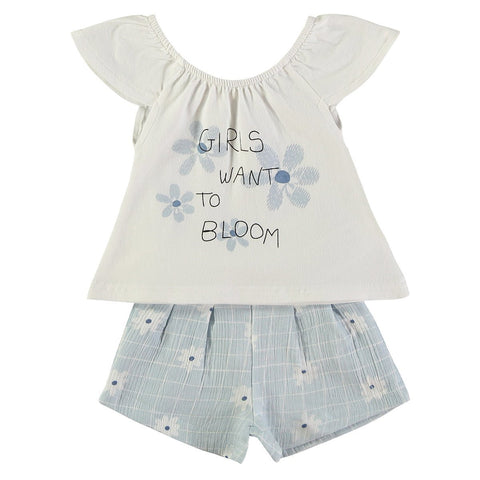 Conjunto de 2 piezas Babybol blusa-short girls want to bloom - Kinder Guatemala - Conjuntos