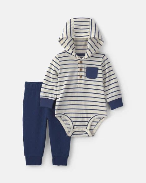 Conjunto de body y pantalón a rayas Carter's - Kinder Guatemala - Conjuntos