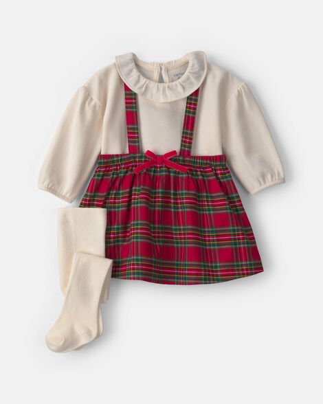 Conjunto de Jumper Carter's Algodón y Poliéster a cuadros para niña - Kinder Guatemala - Conjuntos