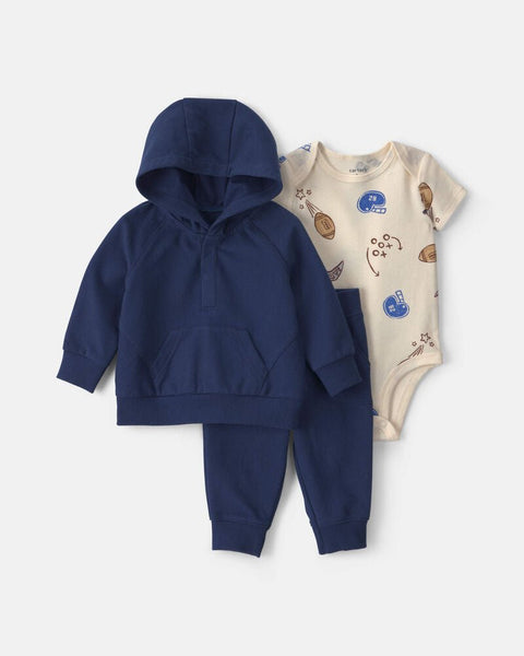 Conjunto de Sudadera de 3 piezas Carter's Azul - Kinder Guatemala - Conjuntos