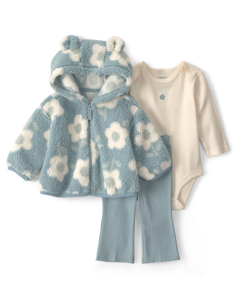 Conjunto floral cárdigan de 3 piezas Carter's - Kinder Guatemala - Conjuntos