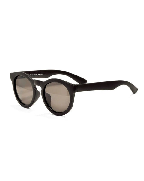 Gafas de sol Real Shades Chill negras redondas con lentes ahumados para niños y niñas de 2 años