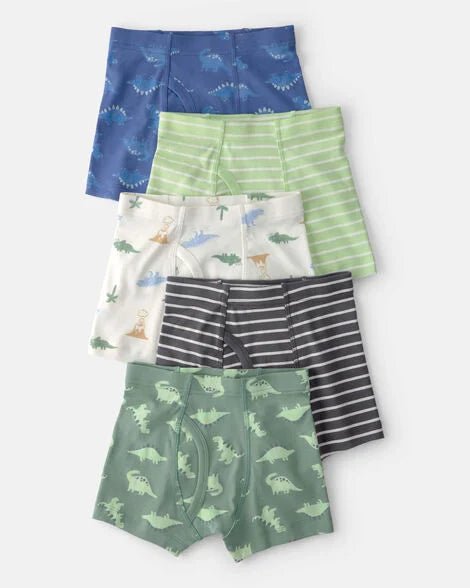 Paquete de 5 Calzoncillos Bóxer Carter's surtido dinosaurio - Kinder Guatemala - Ropa Interior