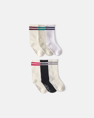Paquete de 6 pares de calcetines tipo crew Carter's para Niño - Kinder Guatemala - Calcetas y Calcetines