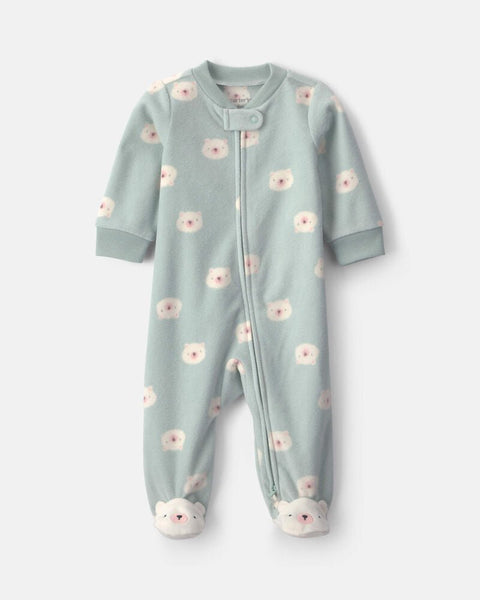Pijama con Broches Osito Carter's Poliéster verde para niña - Kinder Guatemala - Para dormir