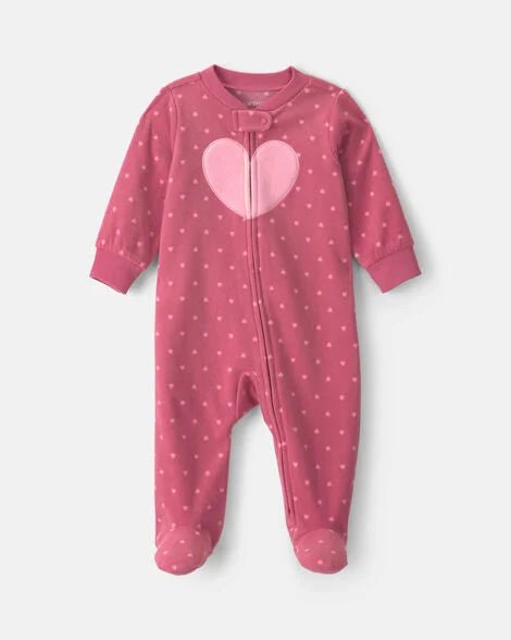 Pijama de microfleece con broches Corazón Carter's - Kinder Guatemala - Para dormir