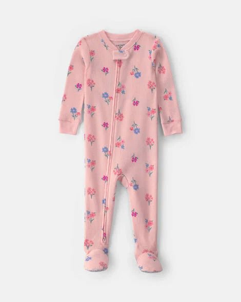 Pijama floral de algodón de una pieza Carter's - Kinder Guatemala - Para dormir
