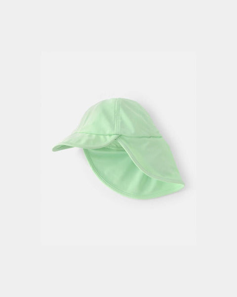 Sombrero de playa reversible Carters verde para niña con protección solar