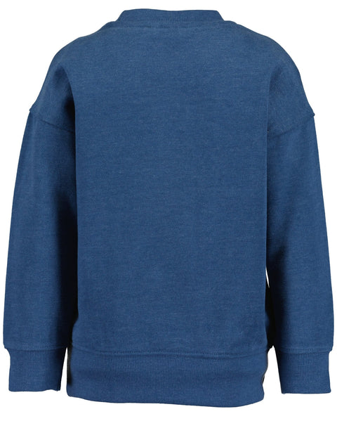 Sudadero Blue Seven azul para niño, espalda lisa. Ropa casual infantil de calidad.