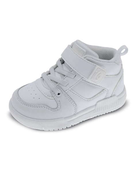 Zapatos tenis Beppi blancos altos con velcro para niños, estilo urbano y cómodo.