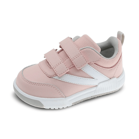 Tenis Beppi rosados para niña, con doble velcro y detalles blancos, perfectos para el día a día.