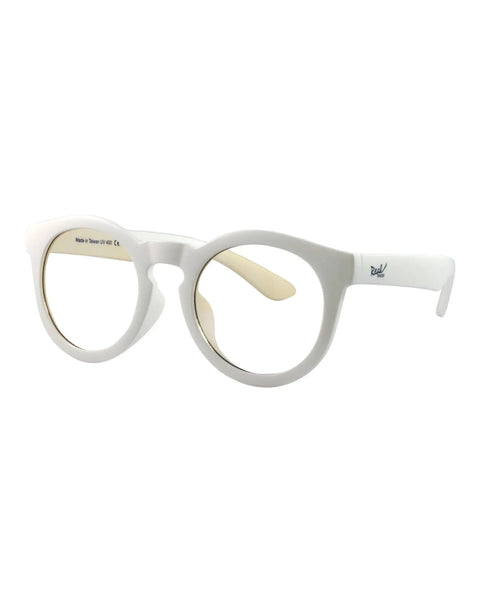 Gafas Real Shades Chill Screen irrompibles con lentes de calidad oftálmica para filtrar la luz azul color blanco con funda de microfibra unisex 10+