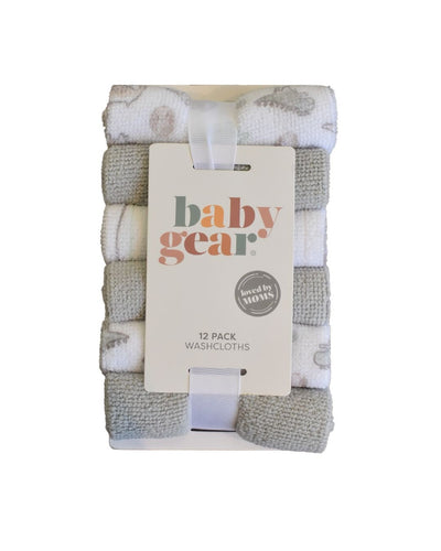 12PK Baby Gear de toallitas multicolor para niño - Kinder Guatemala - Regalos de baño niño