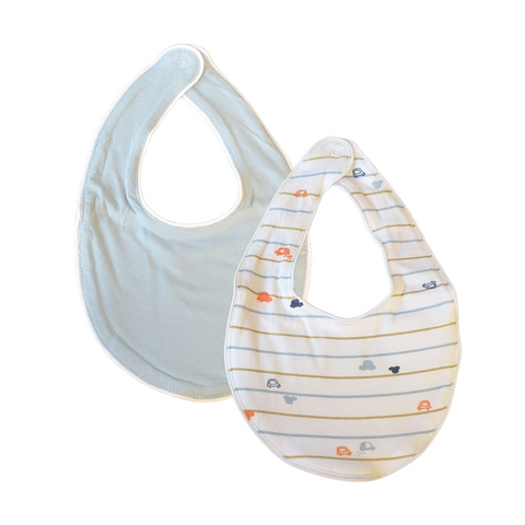 Babero Baby Bol 2 pack celeste niño