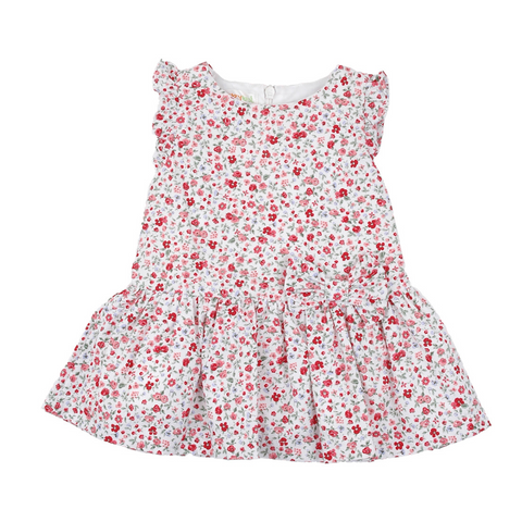 Vestido Baby Bol manga corta estampado rojo niña