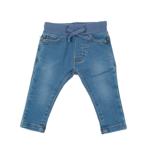 Pantalon de lona Babybol azul niño