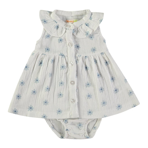 Vestido con cubrepañal Babybol girls want to bloom