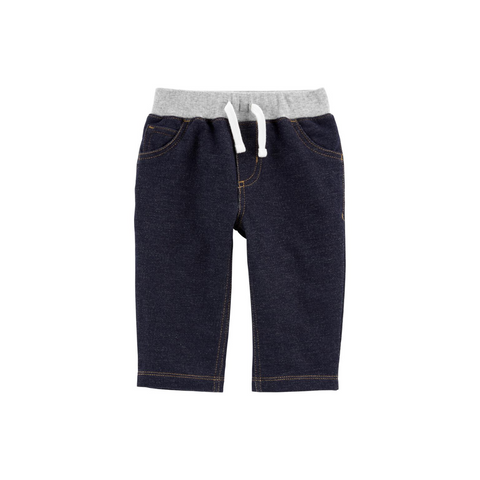 Pantalón Carters con pita en la cintura azul niño