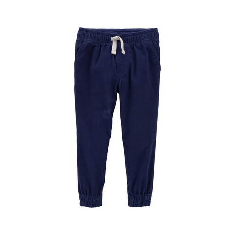 Pantalón Carters con pita en la cintura azul marino niño