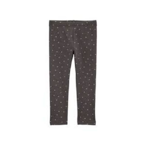 Leggins livianos Carters Playwear con estrellas niña gris