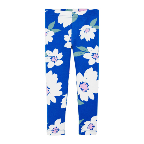 Leggins Carters estampado floral azul niña