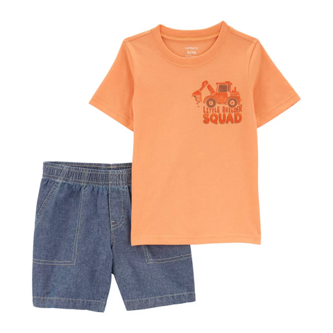 Conjunto 2 piezas Carters Playwear T-shirt manga corta y short para niño