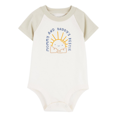 Body Carters manga corta estampado sol beige unisex