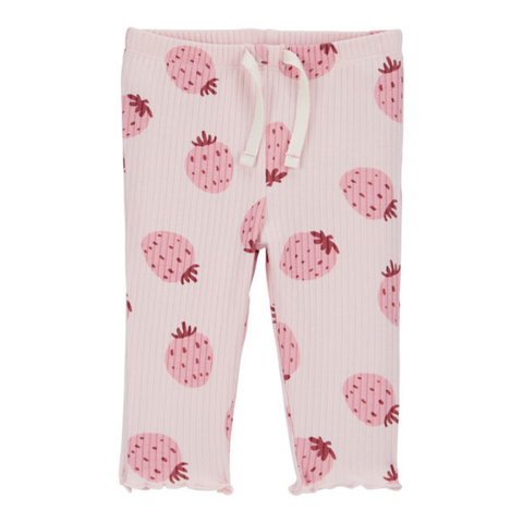 Pantalón Carter's acampanados estampado de fresas rosado para niña