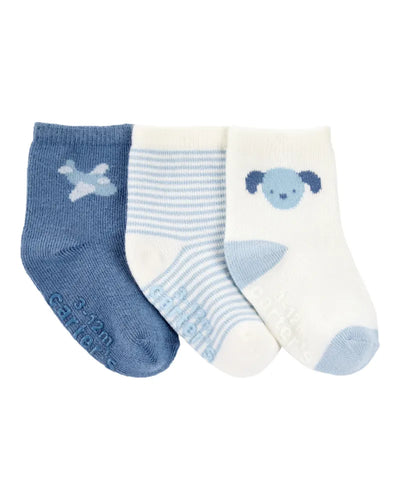 3 Pack Carters Calcetines multicolor para niño