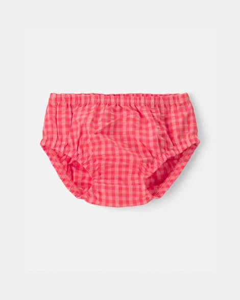 IG Dress Pink Gingham Seersucker