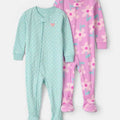 2 Pack de pijamas de algodón Carter's para niña - Kinder Guatemala - 