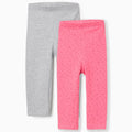 2 PACK LEGGINGS ROSADO Y GRIS - Kinder Guatemala -