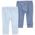 2 Pack pantalones Carters color celeste de algodón para niño - Kinder Guatemala - Pantalones