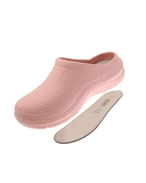 Caja de zapatos tipo Clog Beppi, rosados.