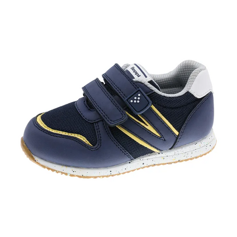 Zapato tenis Beppi con doble velcro azul marino niño