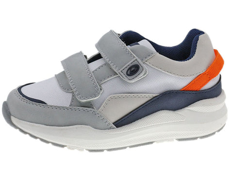 Zapato casual Beppi, en piel sintética y textil, ajusta con velcro para ponerse y ajustar fácilmente, suela antideslizante.