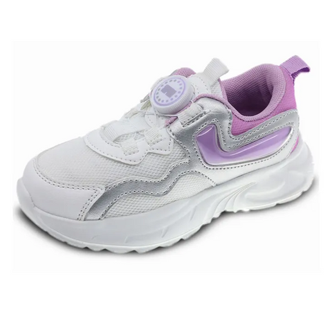 Zapato Beppi tenis Casual con ajuste de giro para niña color blanco