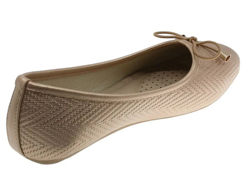 Zapato tipo Ballerina Beppi sin trabita color dorado MY